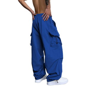 Wholesale Performance Cargo Pants <b>Trousers</b> Custom Logo and Design Comfortable Flexible Loose Fit Cargo Pants for Men - Product Image 5