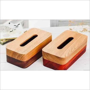 Contemporary Wooden Napkin Box Dispenser For Home Office & <b>Car</b> Use Handcrafted Tissue Box Holder For Premium <b>Table</b> Accessories - Product Image 2