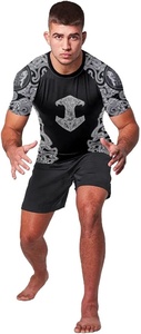 Rashguards de Grappling con Diseños Personalizados, Rashguard Brasileño No Gi BJJ, Transpirable, Antibacterial, de Secado Rápido, Poliéster y Spandex Fortleo - Product Image 4