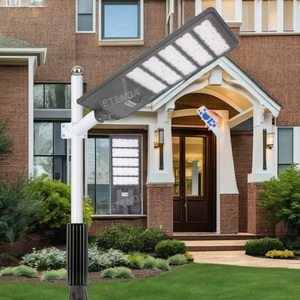 Farola Solar LED Todo en Uno con Controlador PMW, Impermeable, de Aluminio, para Jardín y Carretera - Product Image 1