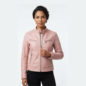 Ventes en gros de vestes en cuir pour femmes, vestes en cuir d'agneau et de vache véritable, fabriquées au Pakistan - Product Image 4