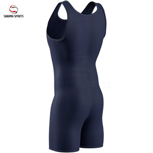 Men’s <b>Professional</b> Wrestling Singlet Polyester Spandex Competition Wear Youth Wrestling Singlets Custom Logo - Product Image 2