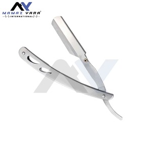 Rasoir de Barbier Professionnel Haut de Gamme en Acier Inoxydable à Lame Droite pour Hommes – Outil de Rasage et de Toilettage pour Barbe, Ligne des Cheveux et Moustache – Idéal pour Salon - Product Image 3
