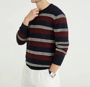 Sweat-shirt pour homme en coton biologique durable, fabriqué par le fabricant, écologique, respirant, toucher doux, col rond, en gros - Product Image 5