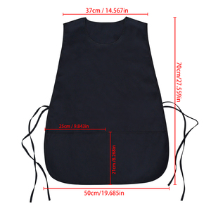 Delantal de cocina personalizado con logotipo, tela de poliéster resistente, diseño de manga corta, perfecto para uniformes de restaurantes y bares. - Product Image 1