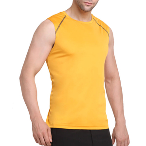 Custom Oversized T-shirt Cotton made Screen Printing Graphic T Shirts Tank Top Vest Sleeveless T-shirt For men - Product Image 2