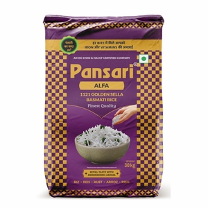 Riz Basmati Sella Doré Doux Séché Pansari Alfa 1121 30kg - Product Image 1