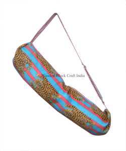 Elegante Bolsa de Yoga con Estampado de Tigre, Bolsa de Transporte para Ejercicio, Cierre de Cremallera, Tela de Algodón, Correa Ajustable, Unisex, Moderna, para Deportes al Aire Libre - Product Image 1