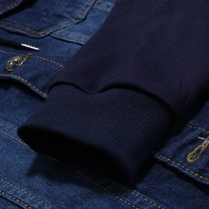 Veste en jean pour homme de haute qualité, style vintage déchiré, coupe ajustée, streetwear, veste en jean - Product Image 6