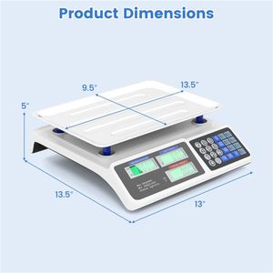 Bilancia Digitale da Cucina 30kg/66lb con Precisione 5g/0.01lb, Display LCD Retroilluminato Doppio, 3 Opzioni di Alimentazione, Piattaforma Staccabile in Acciaio Inossidabile - Product Image 2