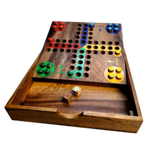 Jeu de société Ludo en bois écologique, classique, pour toute la famille, jouet éducatif de table pour enfants et adultes, vente en gros, jouet de voyage portable - Product Image 6
