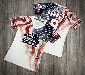 Maillot de football américain personnalisé, impression numérique par sublimation, vêtements de sport respirants - Product Image 4