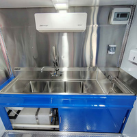 Remorque de restauration rapide pour BBQ et crème glacée, camion de cuisine mobile, chariot de vente ambulante, chariot de traiteur, chariot à pizza, remorque de concession pour camping, résistant à la rouille