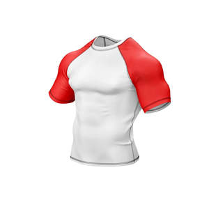 Wholesale Prices Good Selling Solid Color Premium Men Rash Guards Latest Design Sublimation Printed Fitness Wear Men Rash Guard - Product Image 4