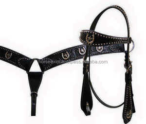 Caisse de sécurité en cuir perlé à la main, 1 pièce, Style ondulé, sacoche d'équitation avec boucle fantaisiste et concho colorée - Product Image 3