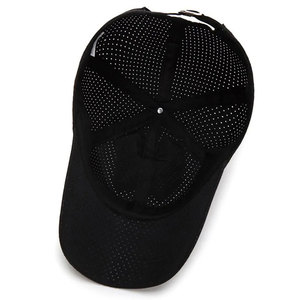 Casquette de baseball unisexe Econex Sports à 6 panneaux en sergé et maille, respirante, réglable, couleur unie, sportive, décontractée, 100 % polyester - Product Image 4