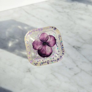 Boîte à bijoux en résine artisanale de luxe, décorative, à fleurs, pour ranger les bibelots, petite boîte cadeau personnalisée en résine - Product Image 5