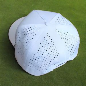 Gorra de Golf Impermeable de Poliéster OEM Personalizada con Ribete de Cuerda, Corte Láser, Ventilación Transpirable, Lona de 5 Paneles y Cierre a Presión - Product Image 5