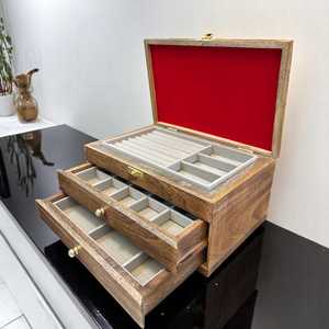 Caja de Joyería de Madera Hecha a Mano, Organizador de Almacenamiento de Recuerdos con Diseño Celta Grabado, Caja de Joyería de Madera - Product Image 5