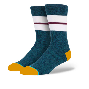 Men's Knee High <b>Socks</b> <b>Neon</b> Green Solid Color Knitted Sport Style with Black Stripes Regular Fit - Product Image 5