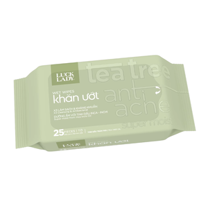 Lingettes nettoyantes au théier Vietnam Luck Lady, 10 pièces, en tissu non tissé, extra douces, antibactériennes, pour l'hygiène personnelle - Product Image 6