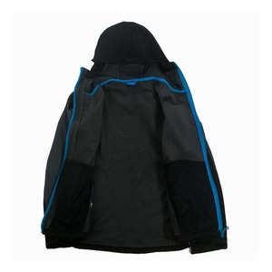 Custom Mens Hooded Softshell <b>Jacket</b> Waterproof Windproof <b>Fleece</b> <b>Lined</b> Outdoor Hiking <b>Jacket</b> OEM ODM Wholesale Manufacturer - Product Image 2