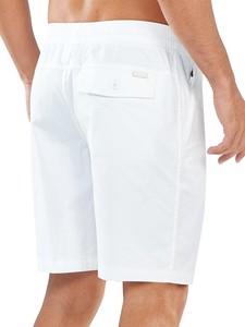 <b>Men's</b> Solid Front Logo High Elastic Waist Drawstring Casual Shorts Soft Fabric Breathable Eco-Friendly Summer Gym Running Shorts - Product Image 2