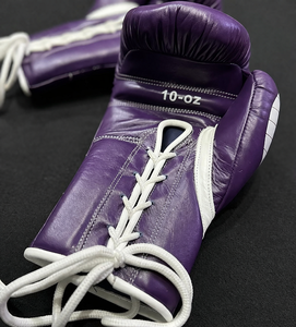 Guantes de Kick Boxing MMA Hechos a Medida, Ligeros, de Cuero Vacuno, con Cordones, Impermeables, Transpirables, para Entrenamiento Profesional - Product Image 4