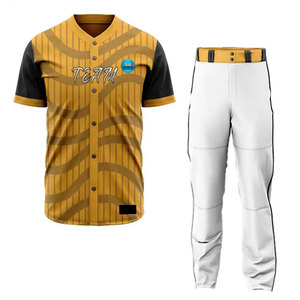 Nouveautés en vêtements de sport, tissu 100% polyester respirant, uniforme de baseball de haute qualité, meilleur prix, vente en gros - Product Image 1