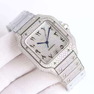 Luxury Mechanical Moissanite <b>Watch</b> Diamond Tester Iced Out <b>Watch</b> Men Stainless Steel Bezel Rapper <b>Watch</b> Vvs Diamond - Product Image 2