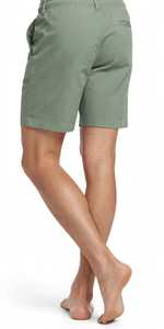 กางเกงขาสั้นผู้ชาย ONETEN APPAREL สีเขียวล้วน ผ้าฝ้ายอ๊อกซ์ฟอร์ด เอวผูกเชือก สไตล์ลำลอง เอวกลาง ระบายอากาศได้ดี - Product Image 4