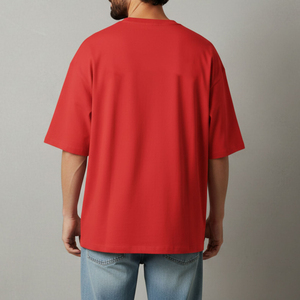 เสื้อยืดโอเวอร์ไซส์ผู้ชาย สกรีนโลโก้ได้ ผ้าฝ้ายทรงหลวม สตรีทแวร์ คุณภาพพรีเมียม นุ่มสบาย รับผลิตแบบ OEM ODM - Product Image 4