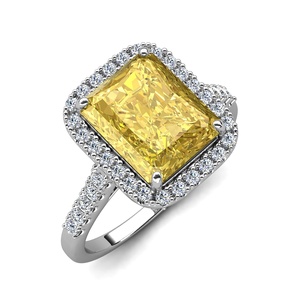 2023 fantaisie pierre de glace pilée bijoux de luxe 925 en argent Sterling déclaration grande bague de fiançailles pour les femmes bijoux de destin - Product Image 6