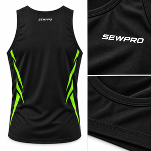Chaleco Deportivo Personalizado SEWPRO para Hombre, Camiseta sin Mangas de Poliéster y Elastano o 80% Algodón y 20% Poliéster - Product Image 2