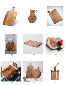 Custom Thick Rectangular <b>Wooden</b> Chopping <b>Block</b> Handmade Durable Non Toxic Wood Cutting Board For Countertop Display Home Decor - Product Image 6