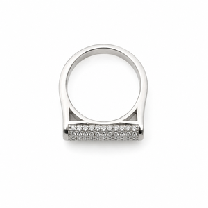 Anillo de Plata de Ley 925 con Micro Pavé de Circonita Cúbica para Hombre, Regalo para Fiesta o Boda, Acabado Pulido - Product Image 5