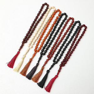 Subha 99 Perles de prière Tasbih Misbaha tissées à la main, peintes à la main, faites à la main, culte quotidien arabe, cadeau islamique, résine - Product Image 5