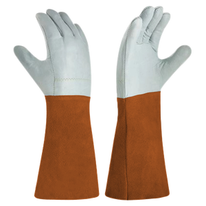 Top-Ranked CE Certified Heavy Duty Grain Split Leather TIG Welding <b>Gloves</b> with Cotton Liner Reflective Safety - Product Image 4