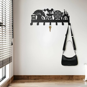 Custom Black <b>Wall</b> <b>Key</b> Holder <b>Hook</b> Perfect For Keeping Car <b>Keys</b> Safe And Easy To Find Or Hanging Light Accessories From India - Product Image 6