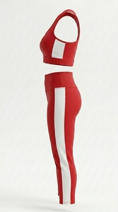 Ensemble de yoga 2 pièces pour femmes, vêtements de sport, haut et leggings, tenue d'entraînement extensible et respirante, vêtements de sport - Product Image 4