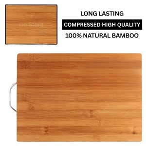 Tabla de Cortar Rectangular de Bambú con Asa, Extra Grande 64x24 cm, Antideslizante, Duradera, para Cocina - Product Image 5
