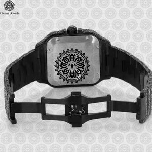 Charm Jewels Luxury Stainless Steel Square <b>Mechanical</b> <b>Watch</b> 40mm Analog Dial Sapphire Crystal Women's Fashion <b>Watch</b> - Product Image 3