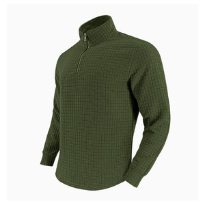 เสื้อสเวตเชิ้ตผู้ชายผ้าฝ้ายคอซิป ¼ ซิป แบบสวม ครึ่งซิป  ถักแบบเป็นมิตรต่อสิ่งแวดล้อม  โปโลแบบวินเทจ สไตล์สตรีท  ปรับแต่งผ้าได้ - Product Image 6