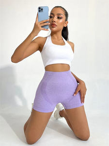Nouveau Short de Sport Femme Sans Coutures Effet Scrunch Rehausseur de Fesses Dos en V Respirant pour Fitness Yoga Entraînement et Gym - Product Image 5
