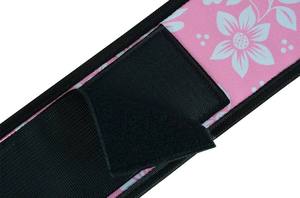 Ceintures de soutien lombaire en néoprène pour femmes avec motif floral rose, fermeture à boucle réglable pour l'entraînement musculaire et la musculation - Product Image 2