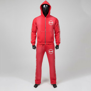 Survêtement décontracté à capuche pour homme, idéal pour l'entraînement sportif, haute qualité, délavage acide, broderie de logo personnalisée, respirant, design tendance - Product Image 1