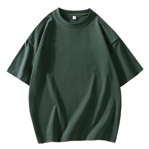 T-shirt homme slim fit à manches courtes en polyester, coton pur, effet délavé vintage, épaules tombantes, coupe oversize, qualité supérieure - Product Image 4
