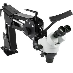 Micro specchio intarsiato 7X-45X Multi-direzionale staffa a molla per microscopio gemma diamante impostazione strumenti di gioielli Multi-Micro-impostazione - Product Image 4