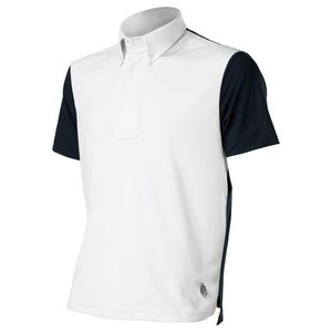 Men's Equestrian <b>Polo</b> Shirt Black <b>White</b> Short Sleeve Breathable Anti-Bacterial Quick Dry Spandex/Polyester - Product Image 2