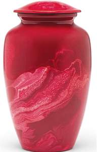 Urna Funeraria para Cenizas Humanas, Urna Conmemorativa con Acabados Elegantes, Urna para Adultos de Gran Tamaño con Hermoso Bolsa de Terciopelo Rojo Milo - Product Image 2